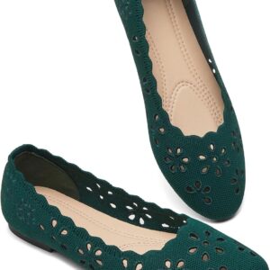 babudog mesh ballet flats shoes for women,womens flats dressy comfortable,women's dress shoes with flower eyelets
